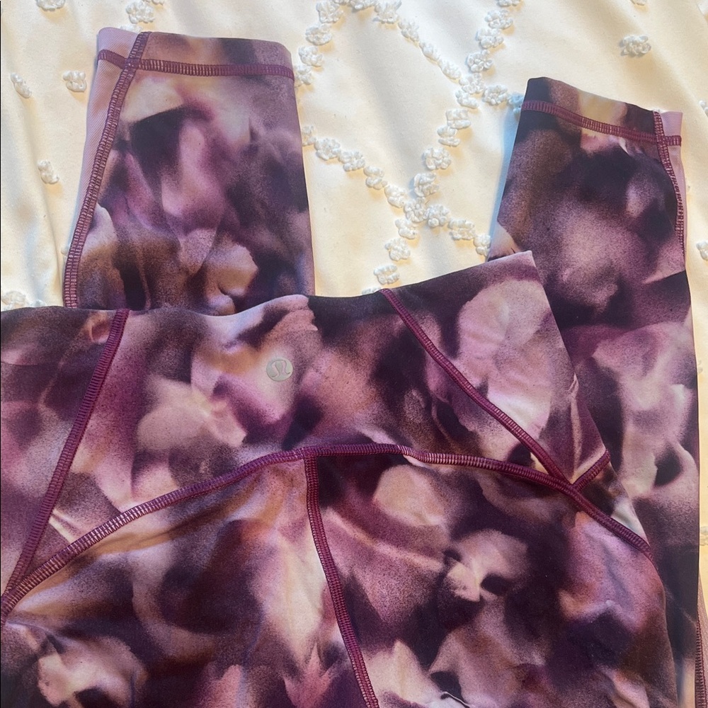 Lululemon Athletica Purple Patterned Leggings